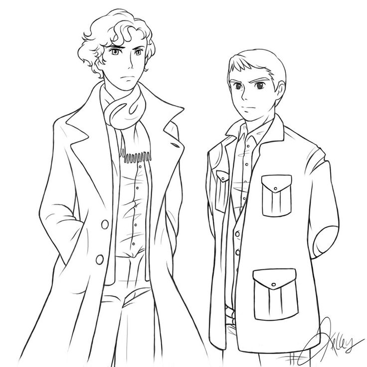 Sherlock coloring page sherlock miyazaki adult coloring pages