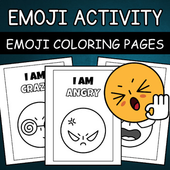 Emoji coloring page tpt