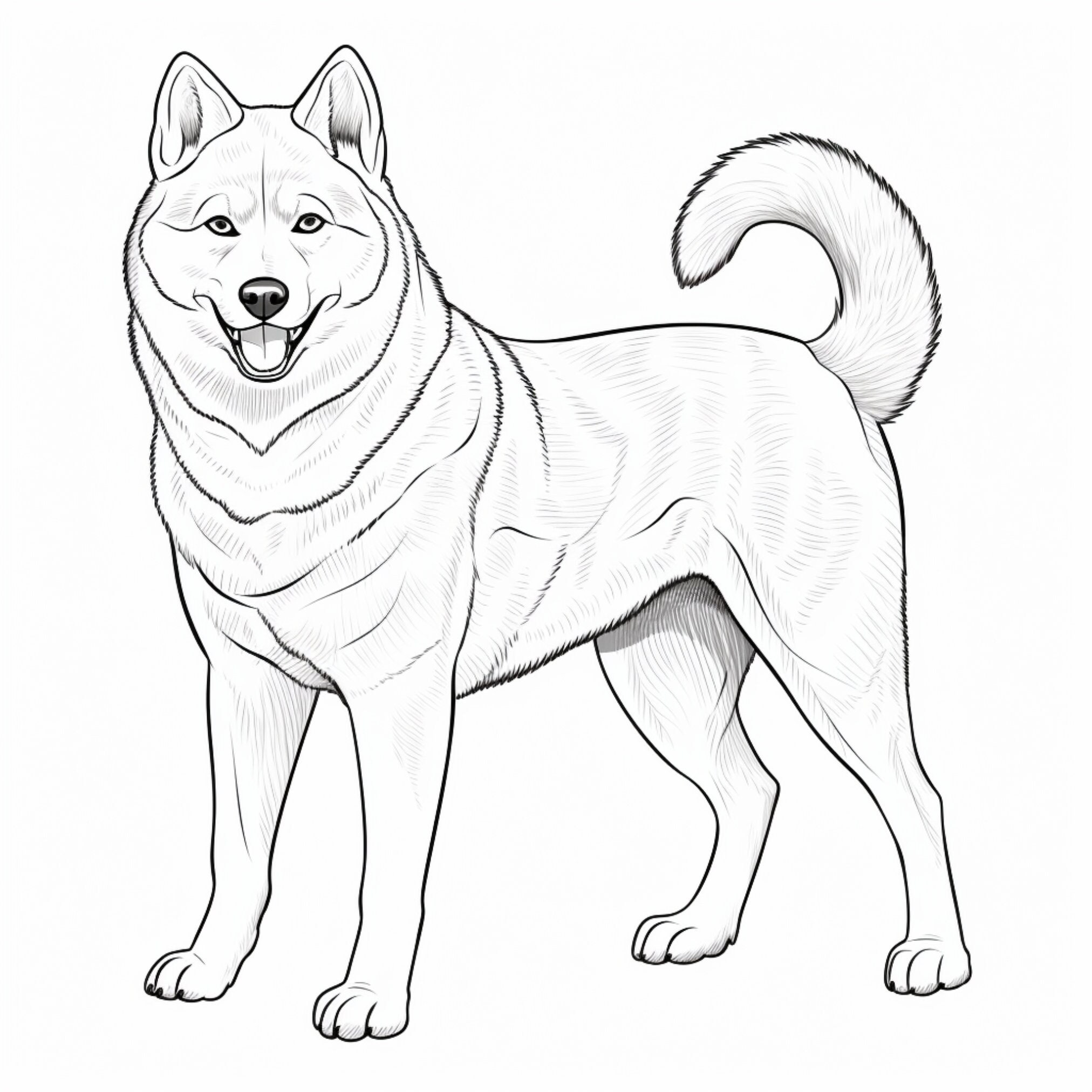 Shiba inu dog coloring page dog portrait printable coloring page coloring for adults and kids png instant download mercial use download now