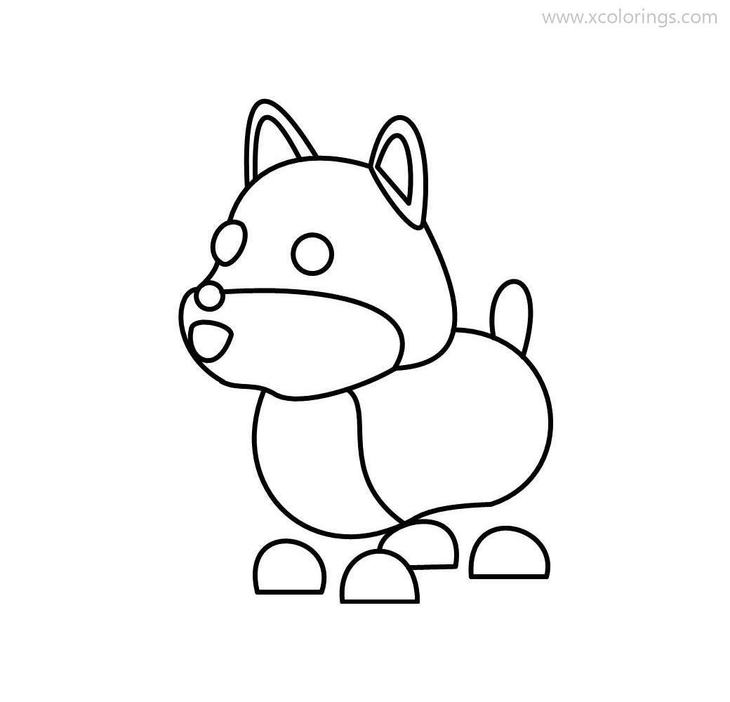 Roblox adopt me coloring pages shiba inu pets drawing pokemon coloring pages coloring pages