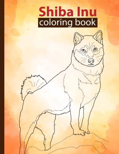 Shiba inu coloring book easy and relaxing exclusive drawings coloring pages good for children and adults by donna r lyon press