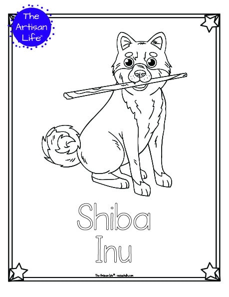 Free printable dog breed coloring pages for kids