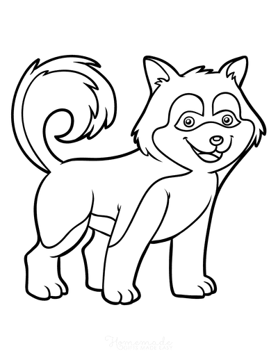 Free dog coloring pages for kids adults