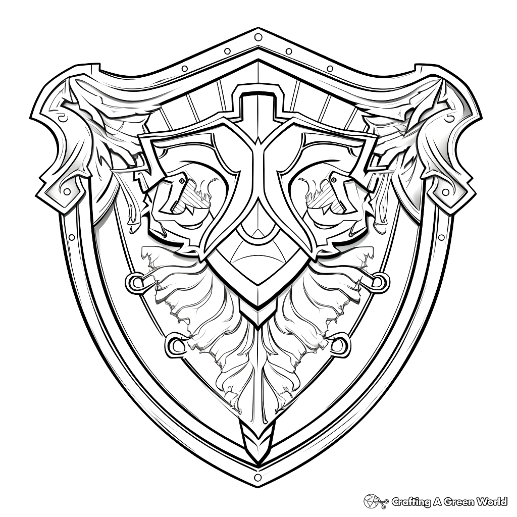 The legend of zelda coloring pages