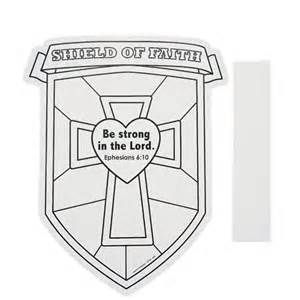 Shield of faith coloring page faith crafts shield of faith bible crafts