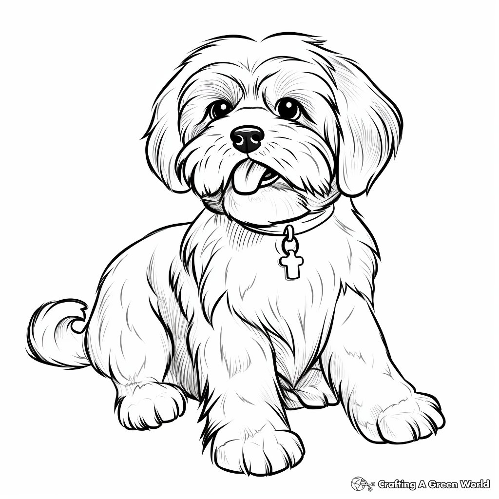 Dog book coloring pages