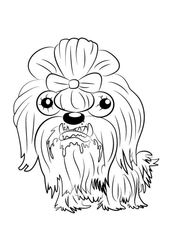 Shih tzu coloring pages