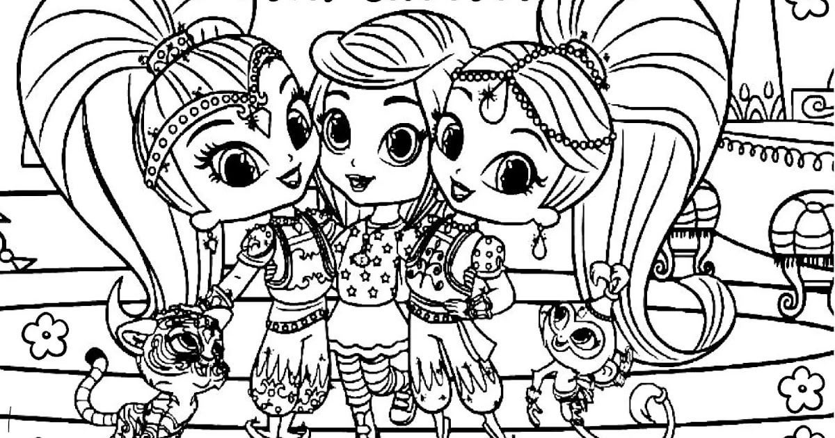 Shimmer and shine coloring pages for adults rcoloringpagespdf