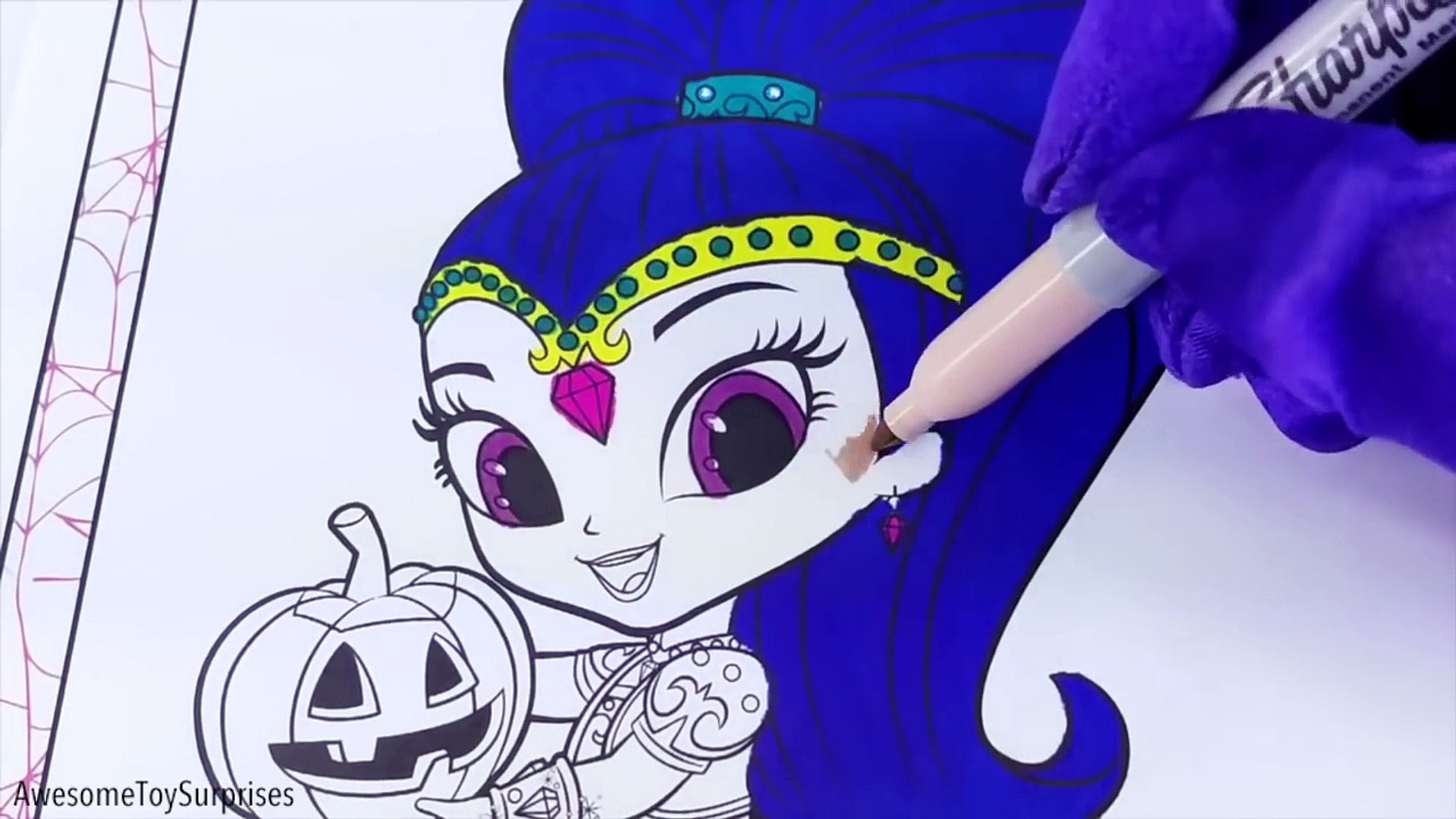 Shimmer and shine coloring page fun shine and pumpkin speed coloring activity nursery rhy