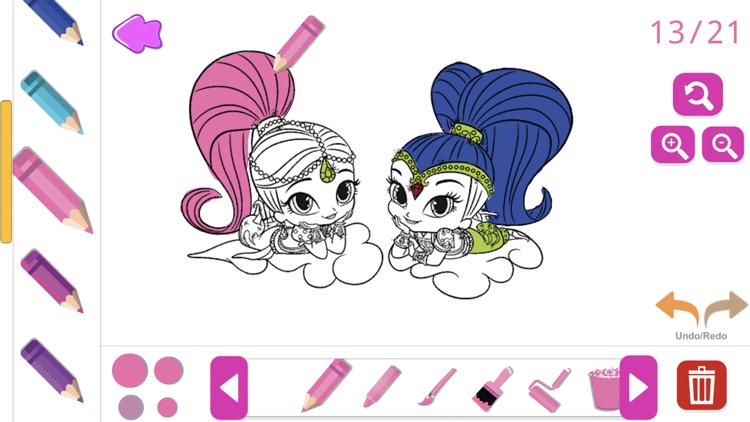 Shimmer shine coloring book by ernest mwaura