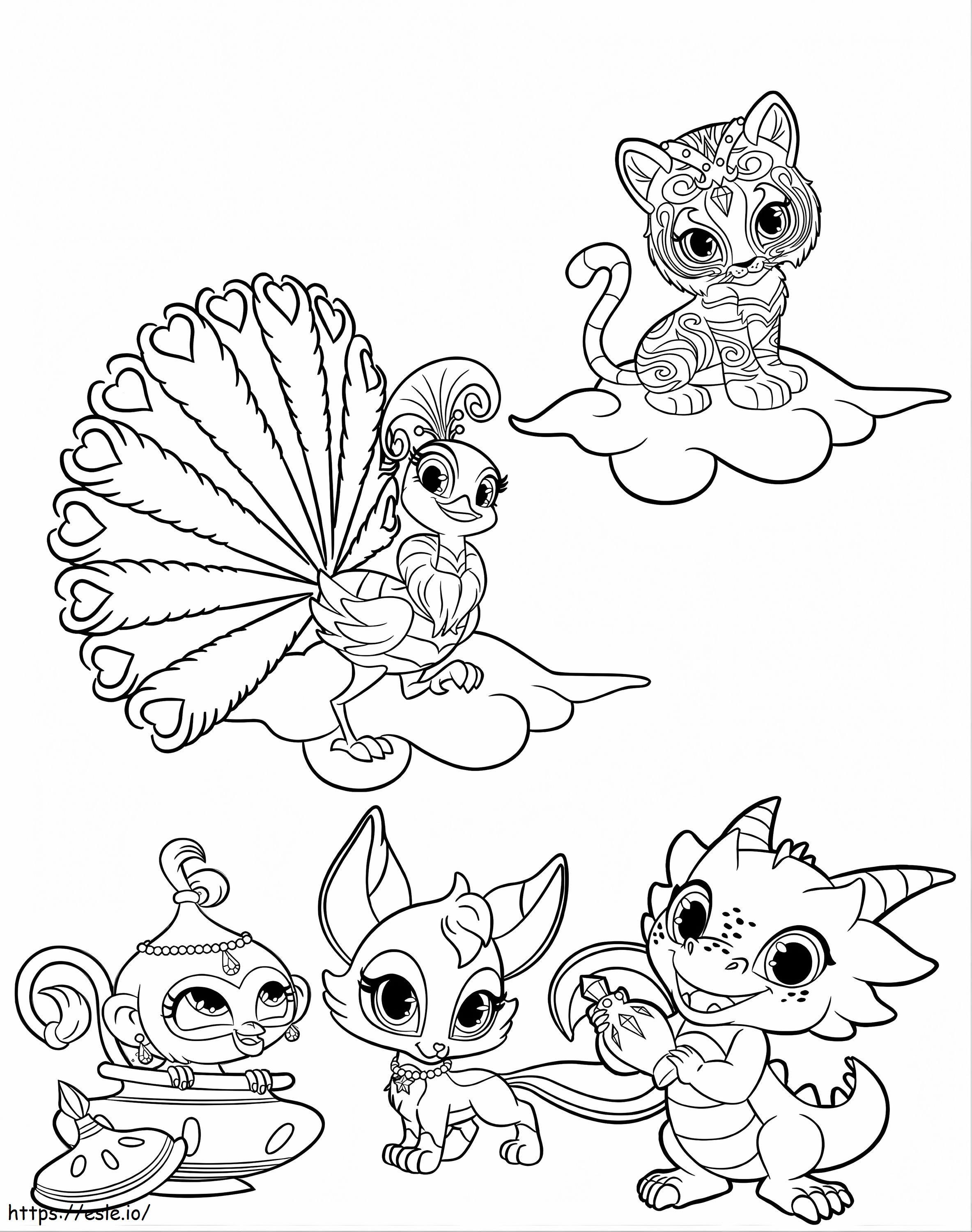 Shimmer and shine coloring book arts pages animals free chance the rapper to print coloring page