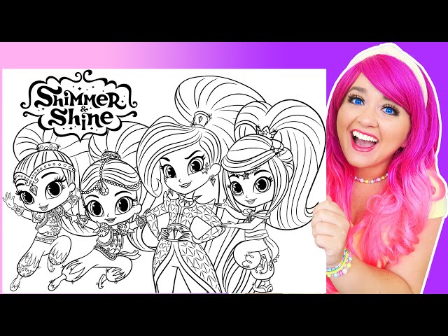 Coloring shier and shine coloring pages shier shine leah zeta