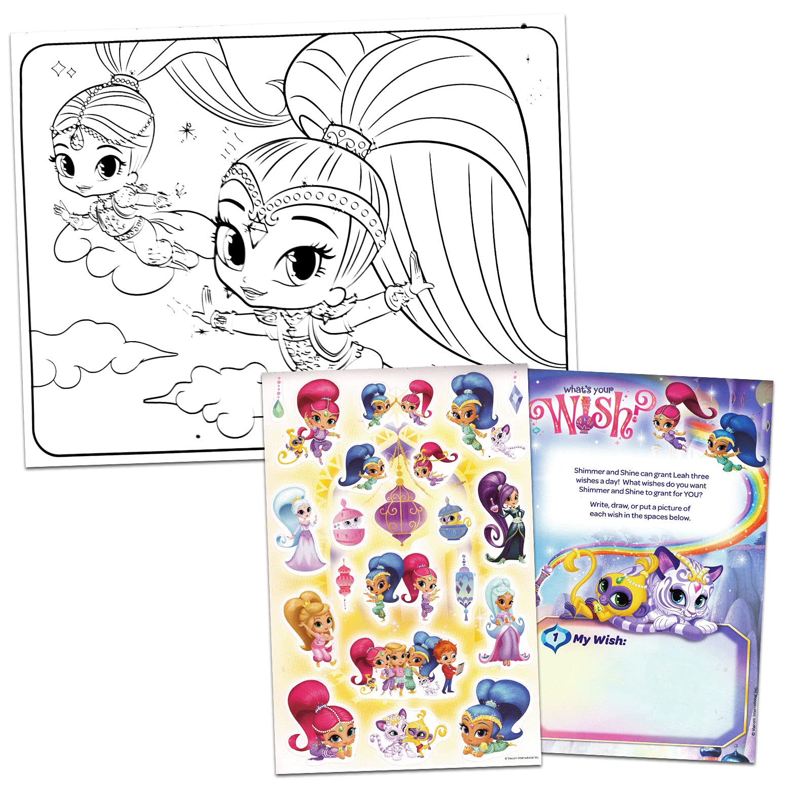 Nick shop shimmer and shine storybook lapdesk activity pack for girls pc drawing and coloring pillow pad with markers activity books and stickers shimmer shine playset arts