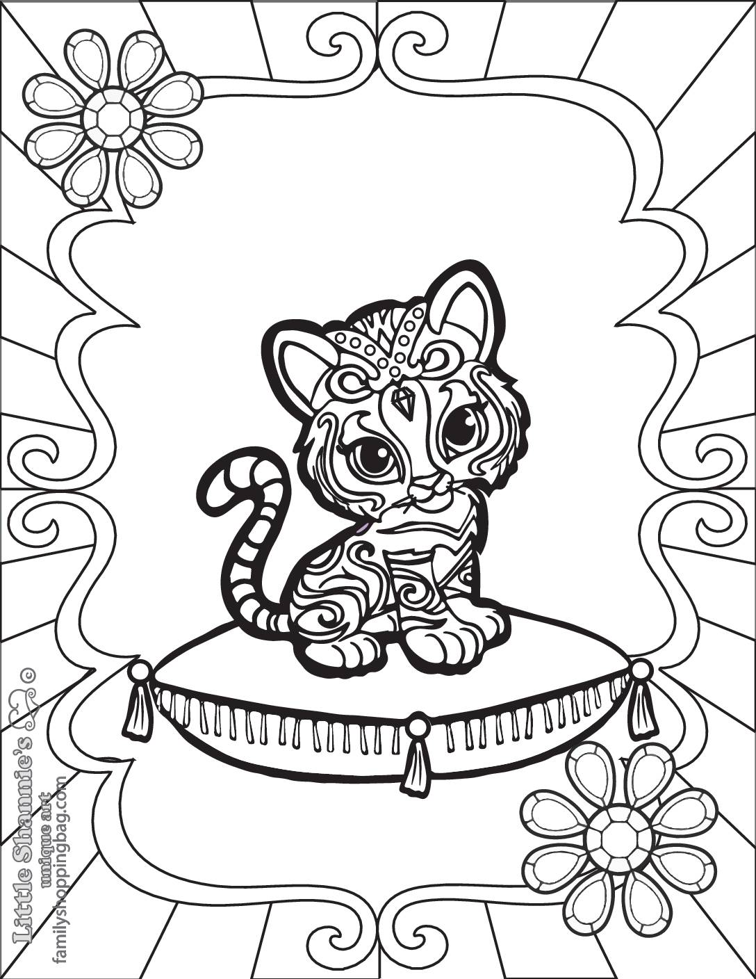 Coloring page shimmer