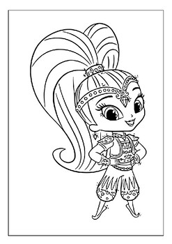 Shimmer and shine coloring pages for kids a world of magical imagination