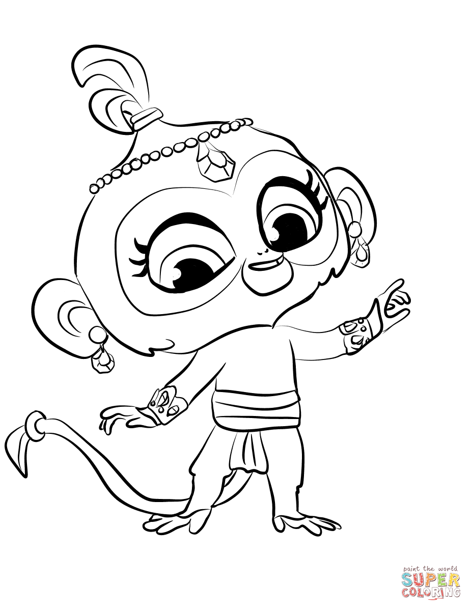 Tala from shimmer and shine coloring page free printable coloring pages