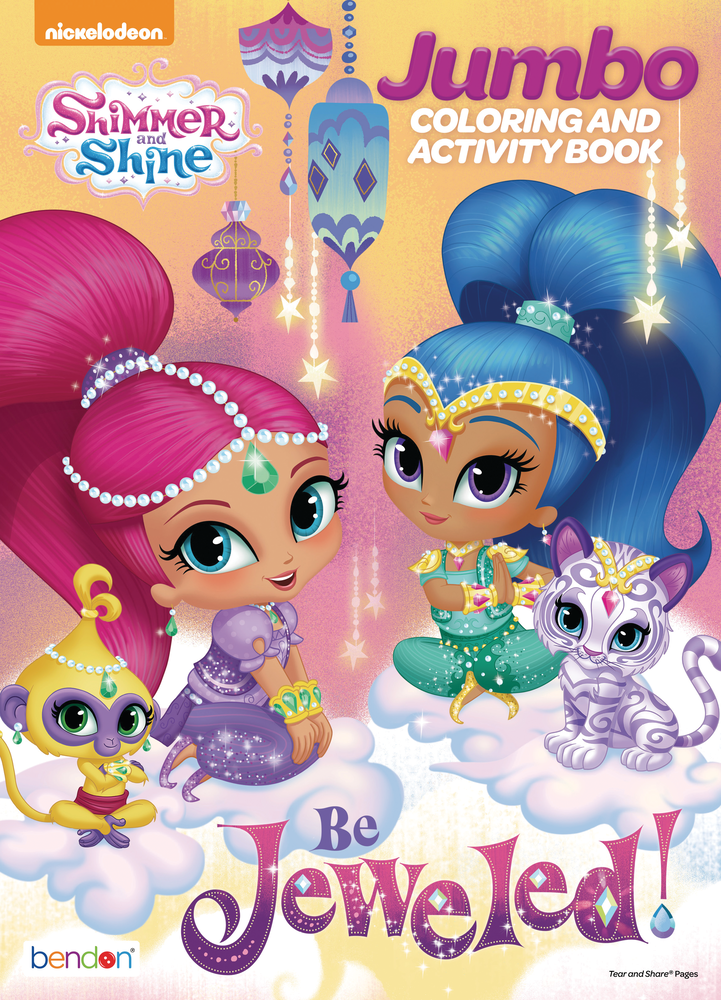 Shimmer and shine colouring activity book party city