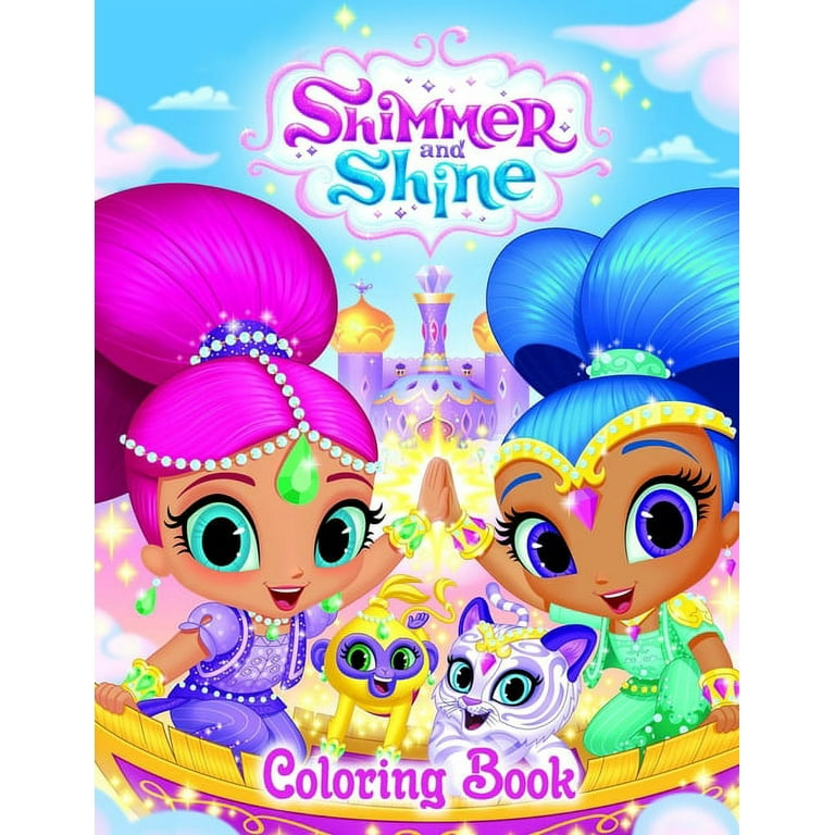 Shimmer and shine coloring book a coloring book for kids and adults relax and stress relief