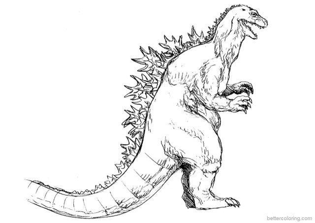 Wonderful photo of godzilla coloring pages