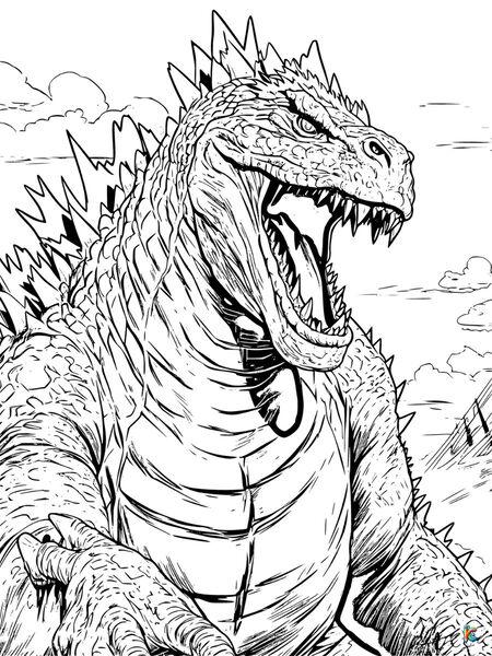 Godzilla coloring pages â