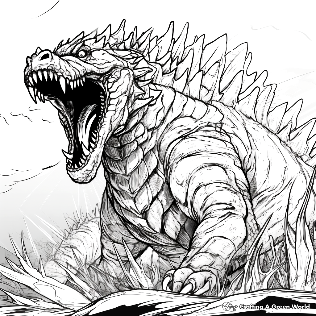 Godzilla coloring pages