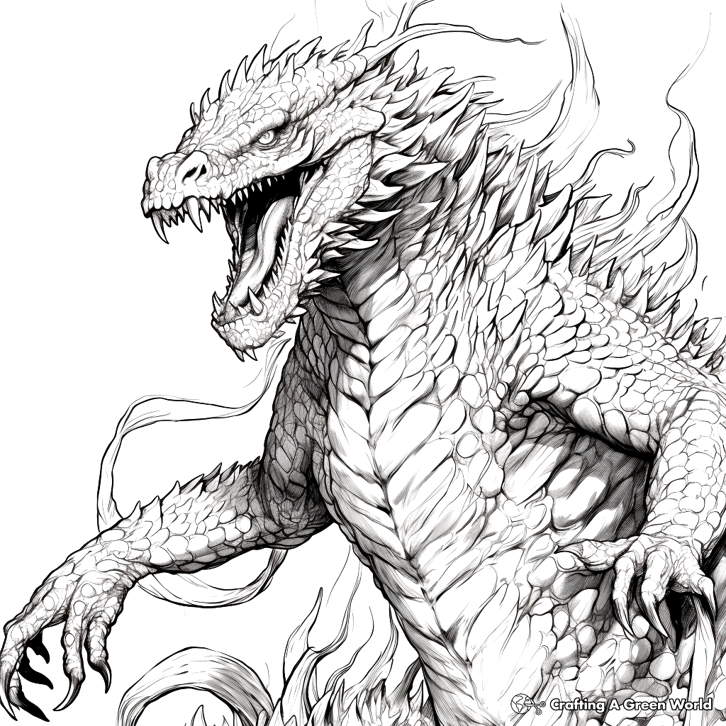 Godzilla coloring pages