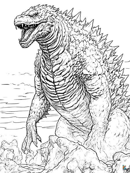 Godzilla coloring pages â