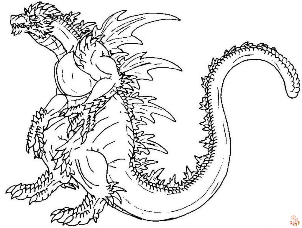 Get roaring with free godzilla coloring pages from