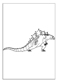 Printable godzilla coloring pages bring the legendary monster to life pages