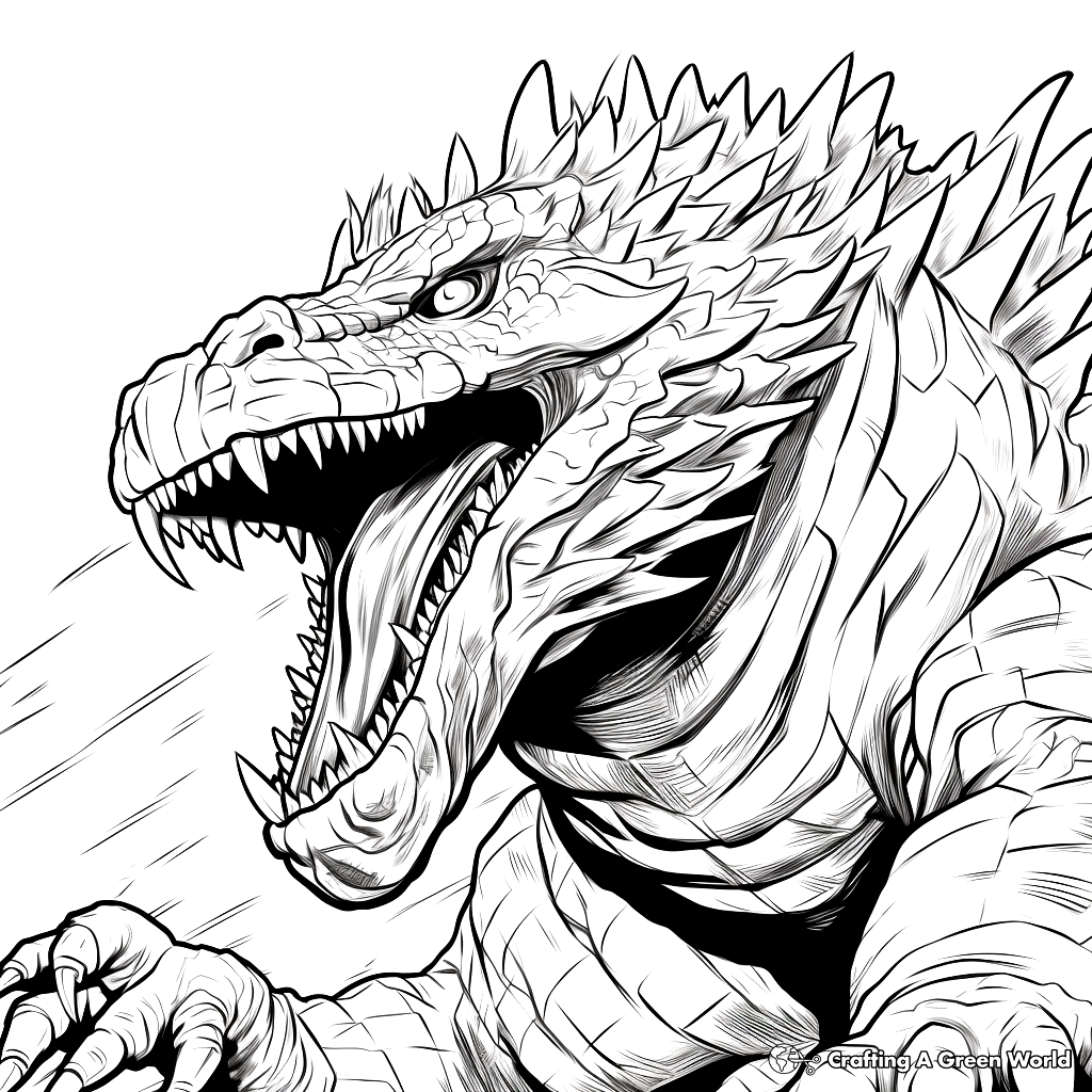 Godzilla coloring pages