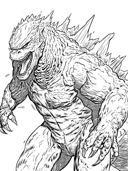 Godzilla coloring pages â