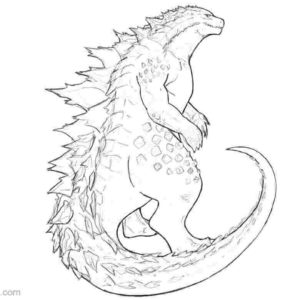 Godzilla coloring pages printable for free download