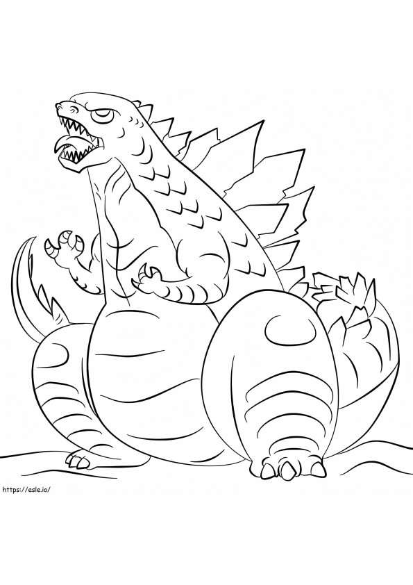 Godzilla coloring coloring pages