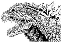 Coloring pages godzilla