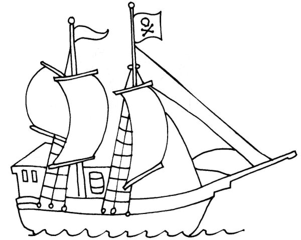 Pirate ship template