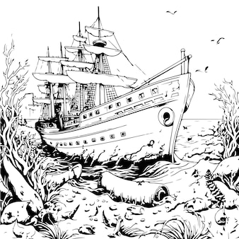 Page big ship coloring pages images