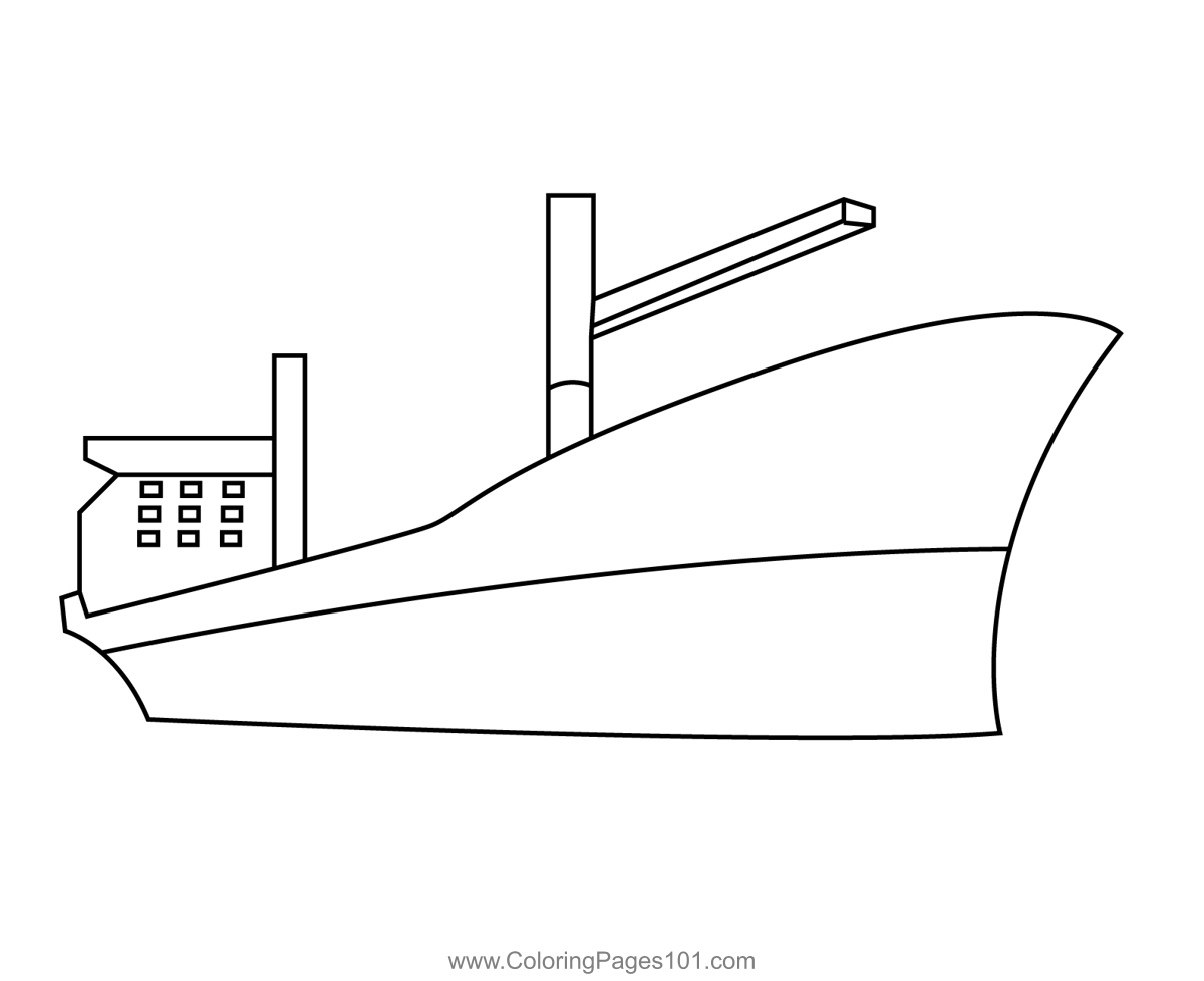 Shipwreck coloring page for kids