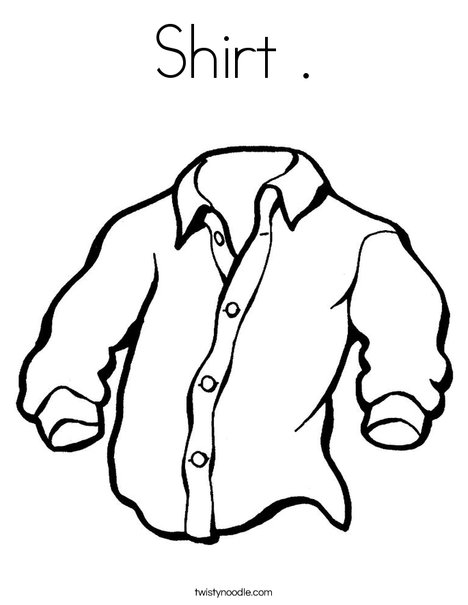 Shirt coloring page