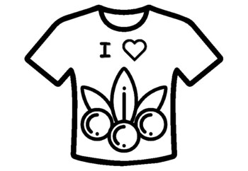 T shirt i â healthy food coloring pages no prep art sub plan