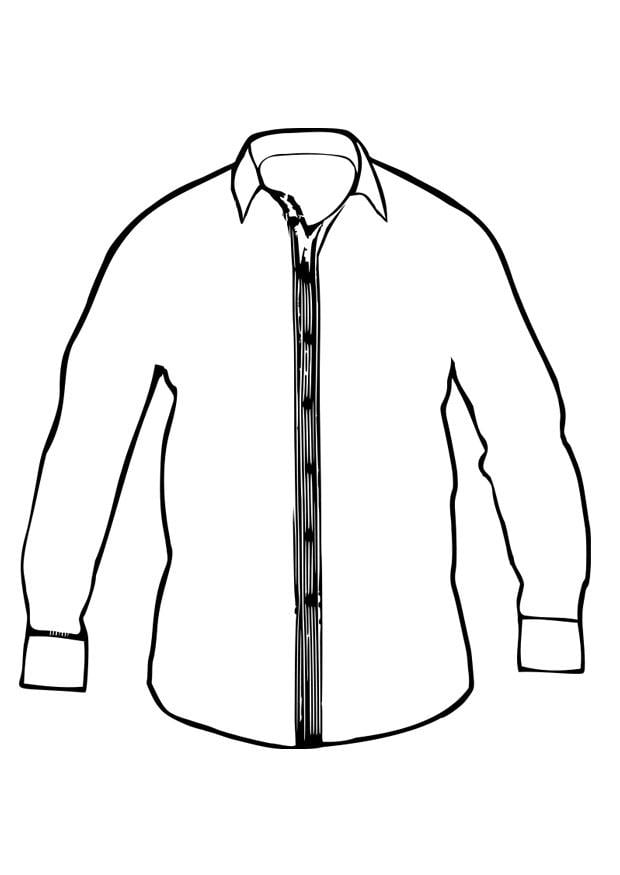 Coloring page shirt