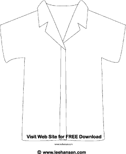 Hawaiian shirt coloring page