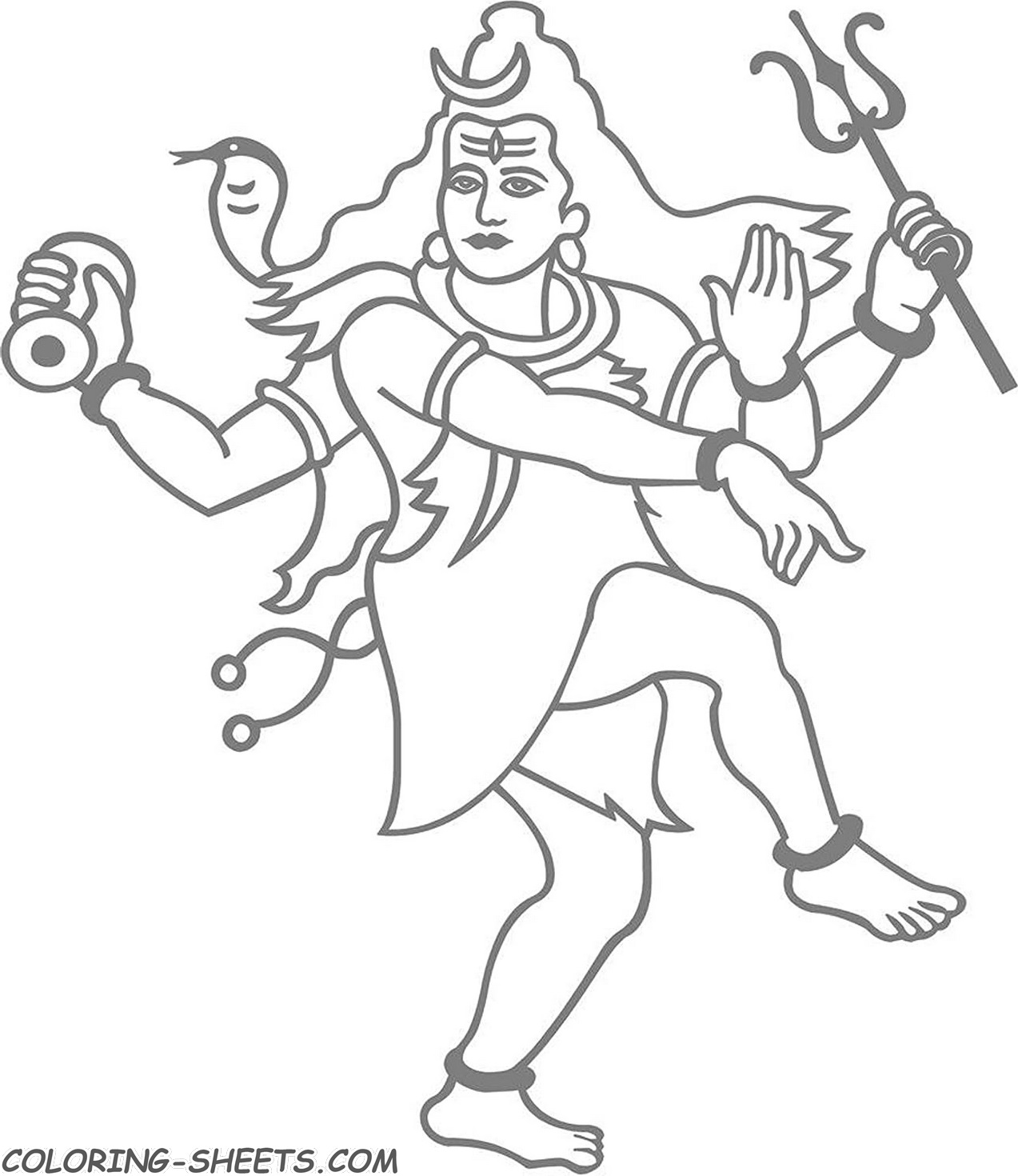 Shiva coloring pages printable images high quality