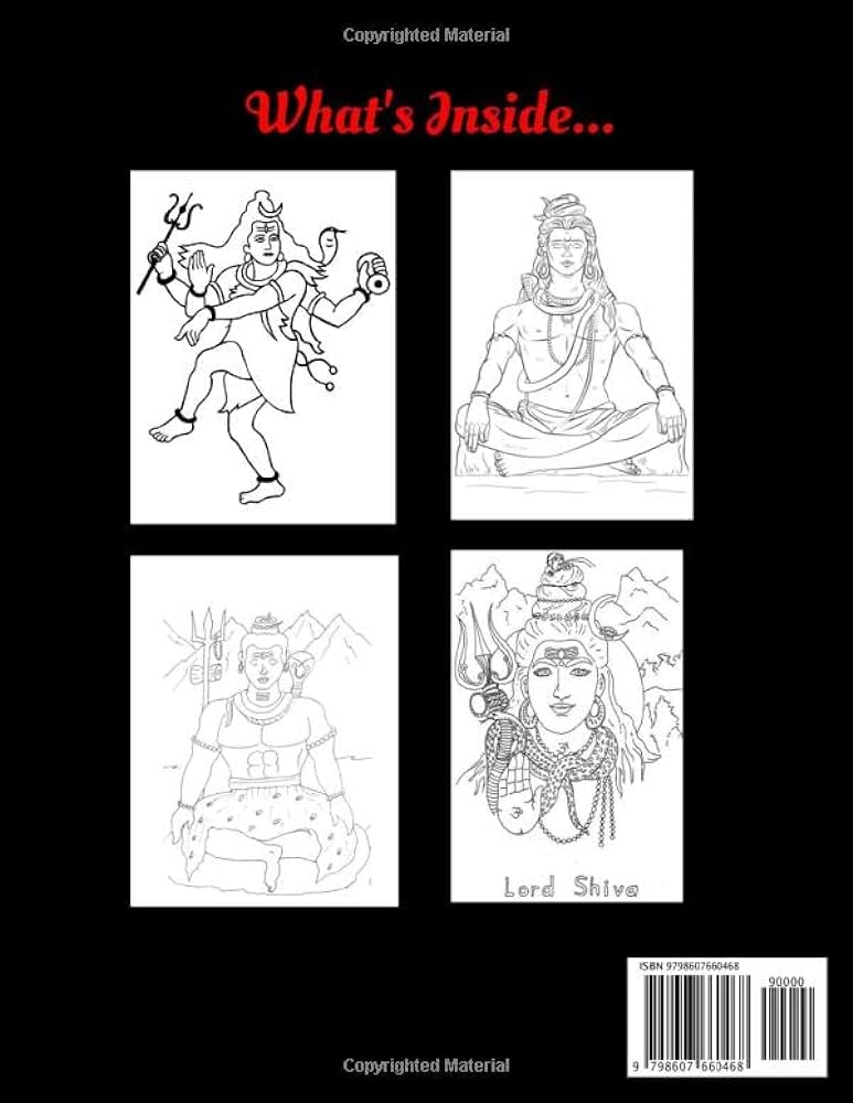 Shiva coloring and activity book for kids adorable shiva coloring pages x size glossy cover finish shiva my books