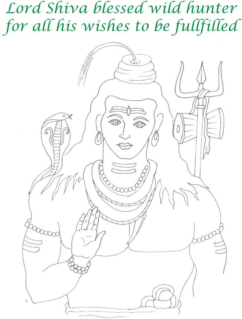 True devotee story coloring page for kids