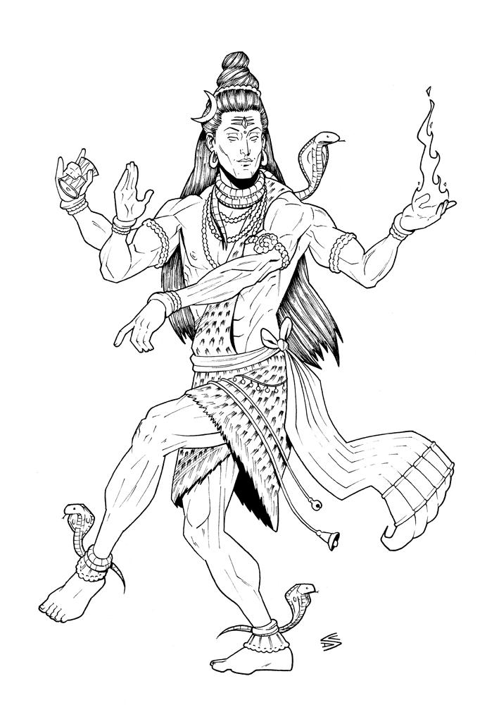 Shiva by drawerofdrawings on