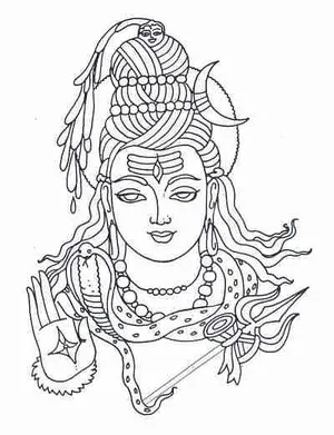 Hindu gods coloring pages