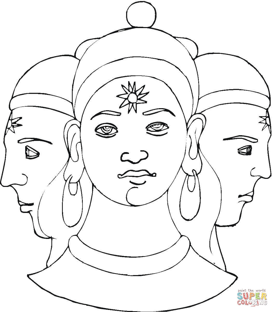 Shiva coloring page free printable coloring pages