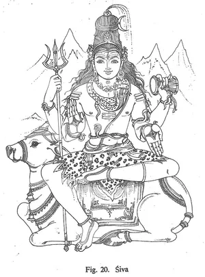 Hindu gods coloring pages