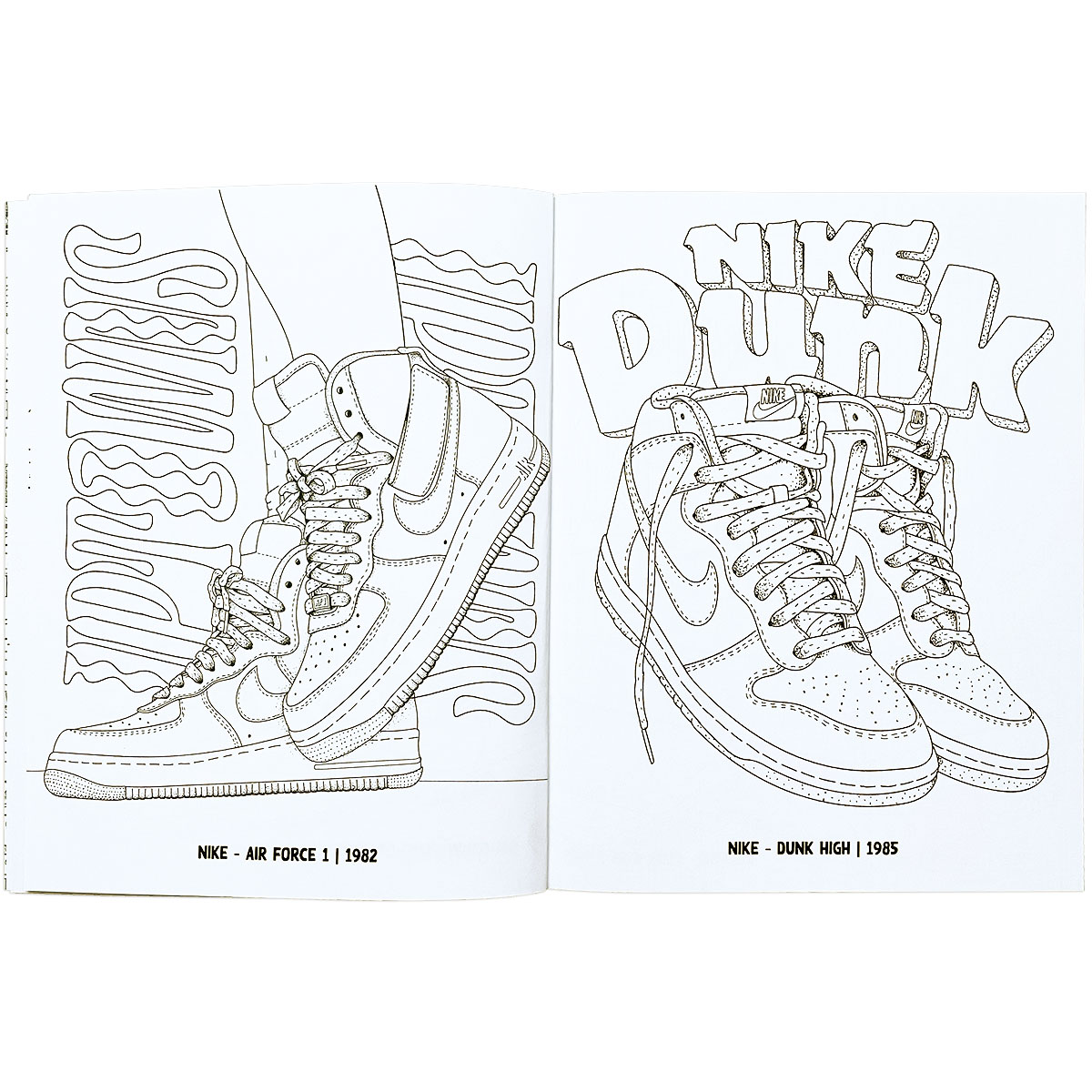 Sneaker coloring book