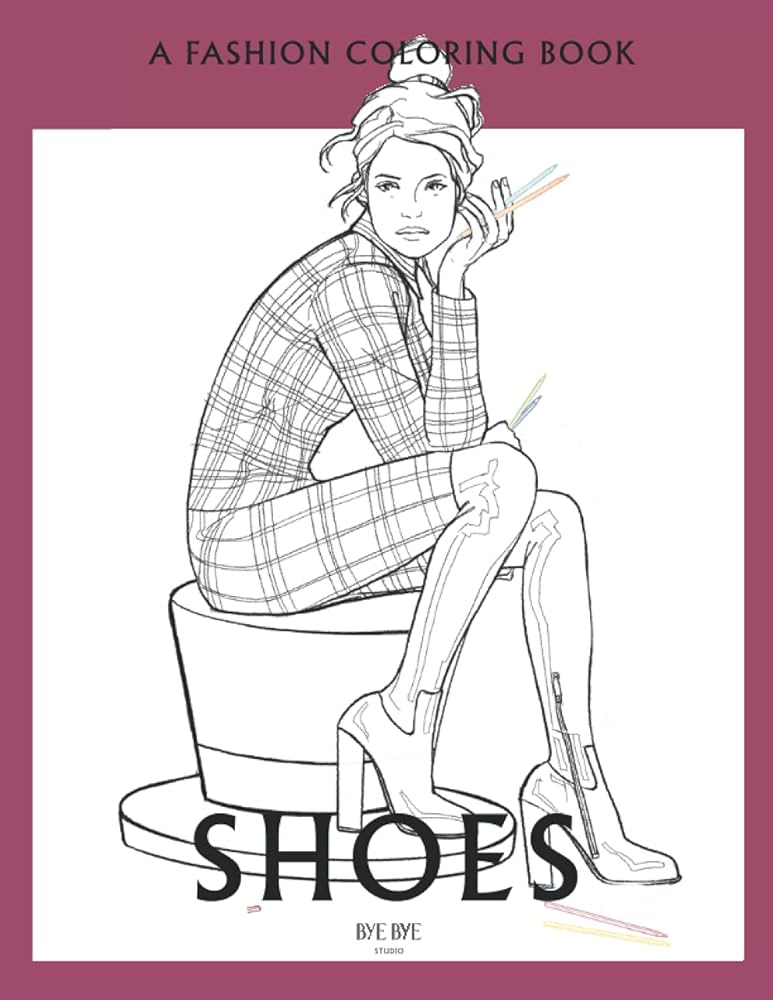 A fashion coloring book